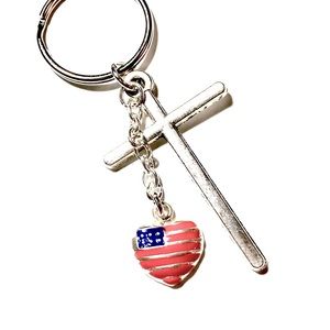 USA Faith Custom Keychain